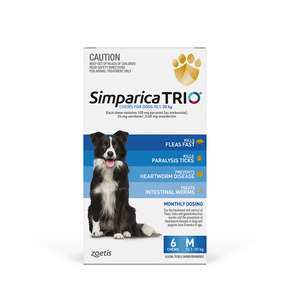 Simparica Trio Chews for Dogs 10.1-20kg