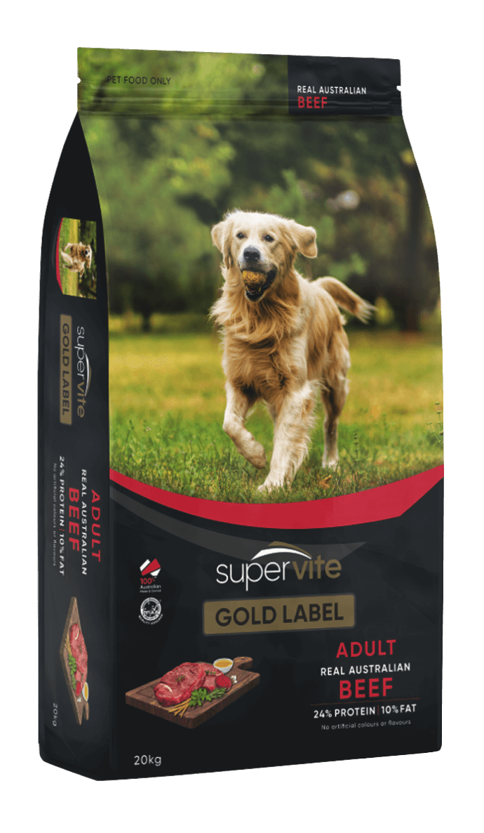 Supervite Gold Label Adult Beef Dry Dog Food