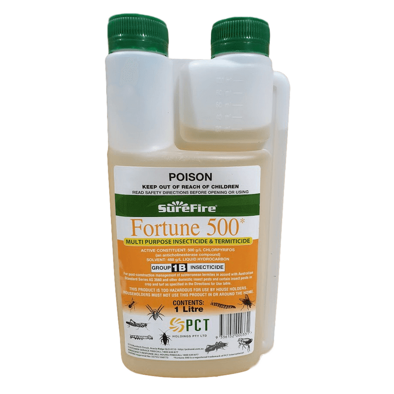 Surefire Fortune 500 Insecticide - 500g/L Chlorpyrifos - Brookies Rural ...