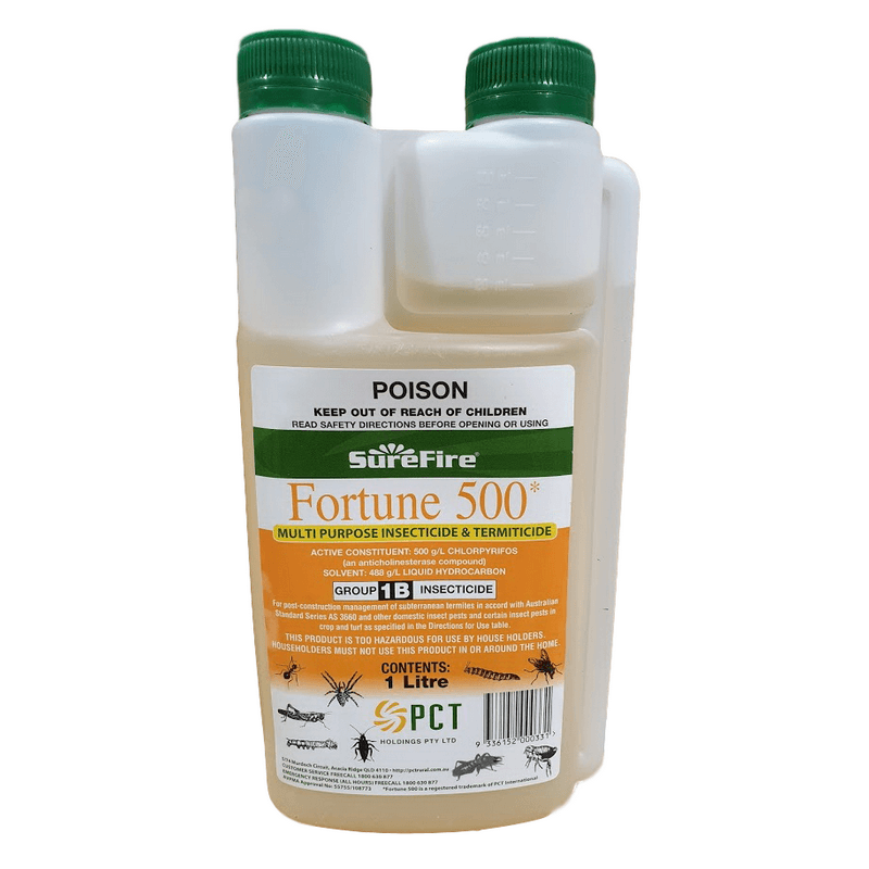 Surefire Fortune 500 Insecticide - 500g/L Chlorpyrifos