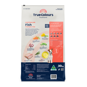 True Colours Adult Fish & Brown Rice Dry Dog Food